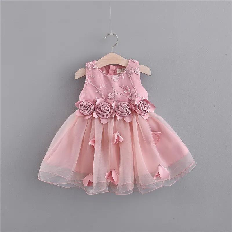 Ma&Baby 1-7Y Summer Princess Toddler Kid Child Girls Tutu Dress Party Wedding Birthday Dresses for Girl Pearl Bow Costumes