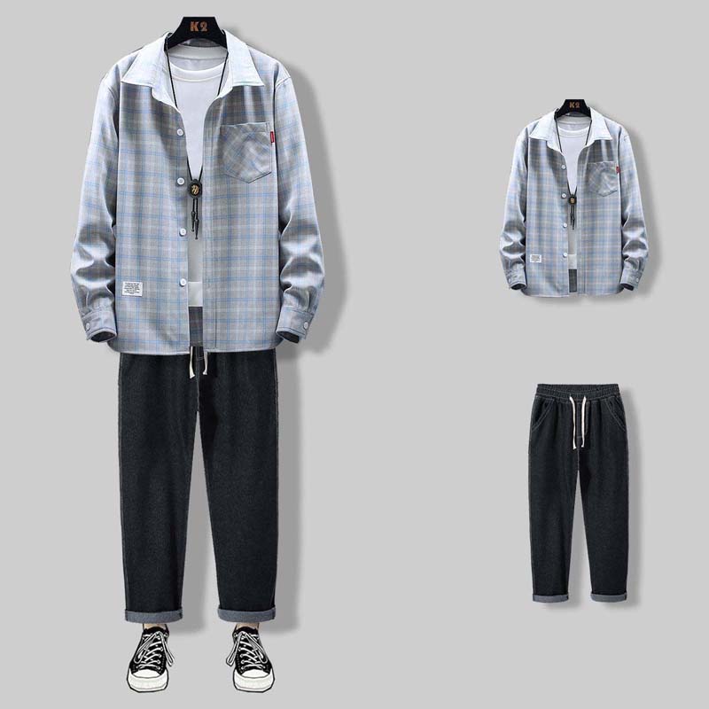 Spring and Summer New Loose and Handsome Clothes with Student Casual Jacket Jeans Suit