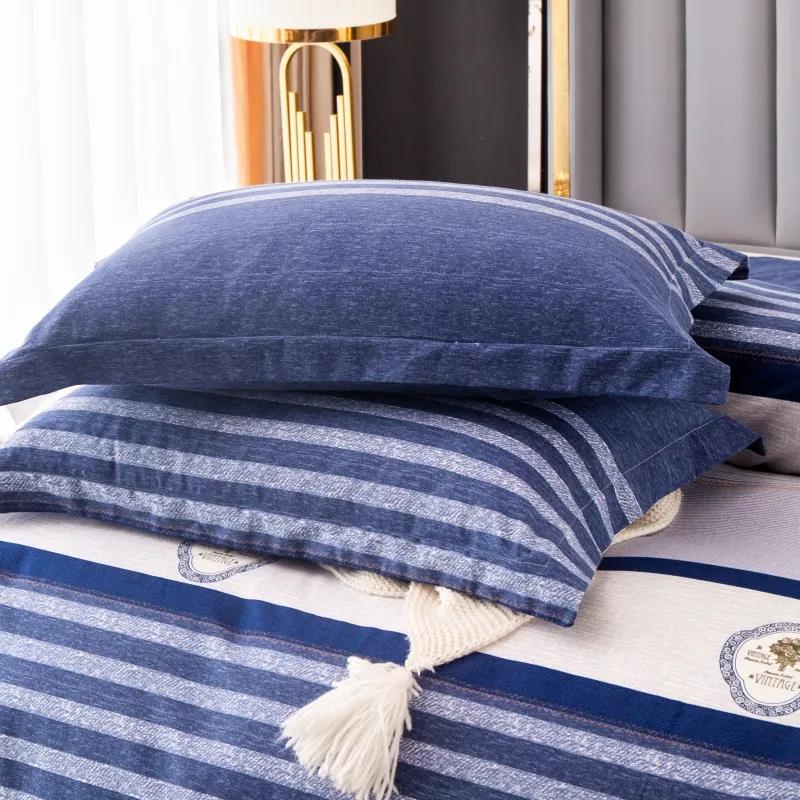 Pure Cotton Padded Pillowcase Double Pillowcase 48cmx74cm Bedroom Bedding