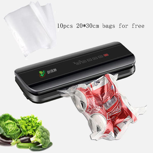 Household Food  Vacuum Sealer  Automatic Commercial Vacuum Sealer Packaging Machine Include 10Pcs Bags
