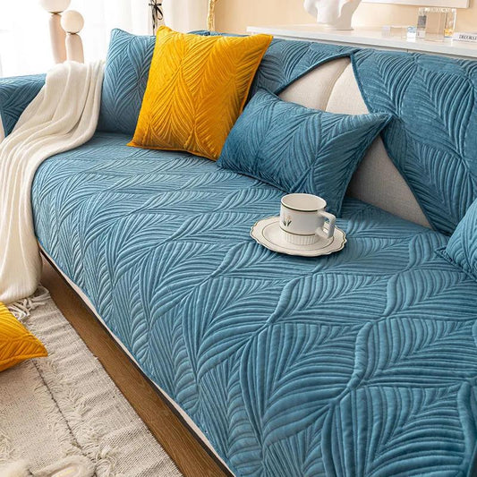 Sofa Cushion Four Seasons General Fabric Living Room Non-slip High-end Nordic Simple Thick Cushion Winter Plush Cover Towel