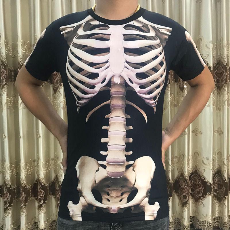 Half-sleeved T-shirt men's clothing summer short-sleeved T-shirt large size clothing 3D printing