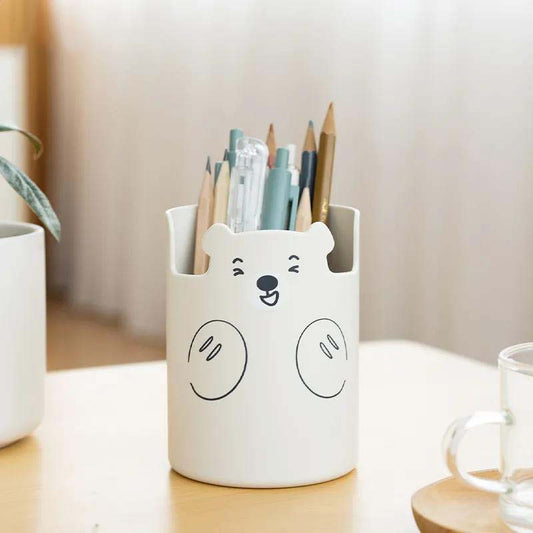 Cartoon Multifunctional Desktop Item Storage Box Student Pencil Hard Writing Pen Storage Pen Holder