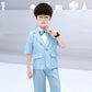 Boys Suit Three-piece Small Suit Host Piano Performance Clothes Male Flower Girl Dress Handsome British Tide