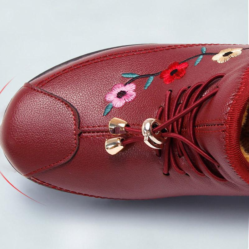 Women's Cotton boots Autumn and Winter Cloth Shoes Plus Velvet Thick Non-slip Cotton Shoes Mother Shoes