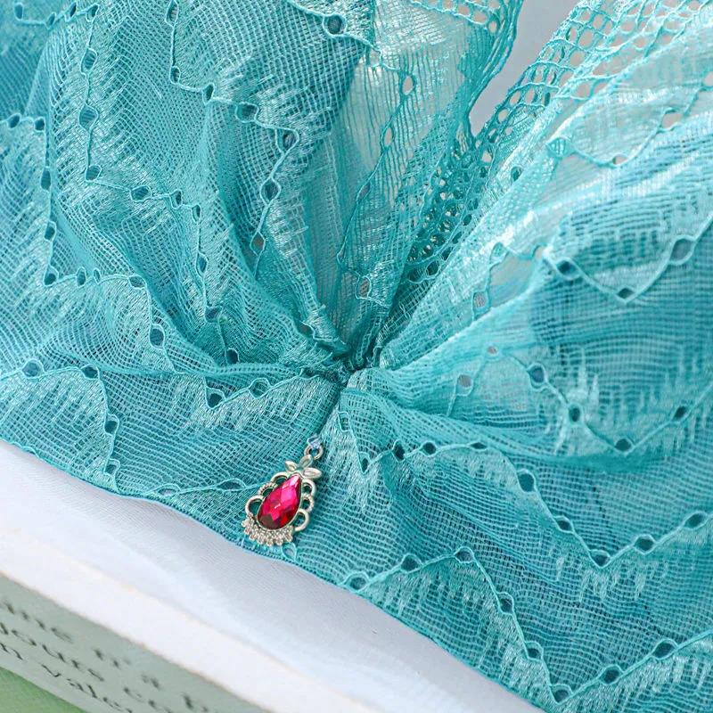 Ultra-thin Lace Breathable Rabbit Ears No Steel Rings Gathering Adjustable No Sponge Anti-Sagging Ladies Underwear Bra