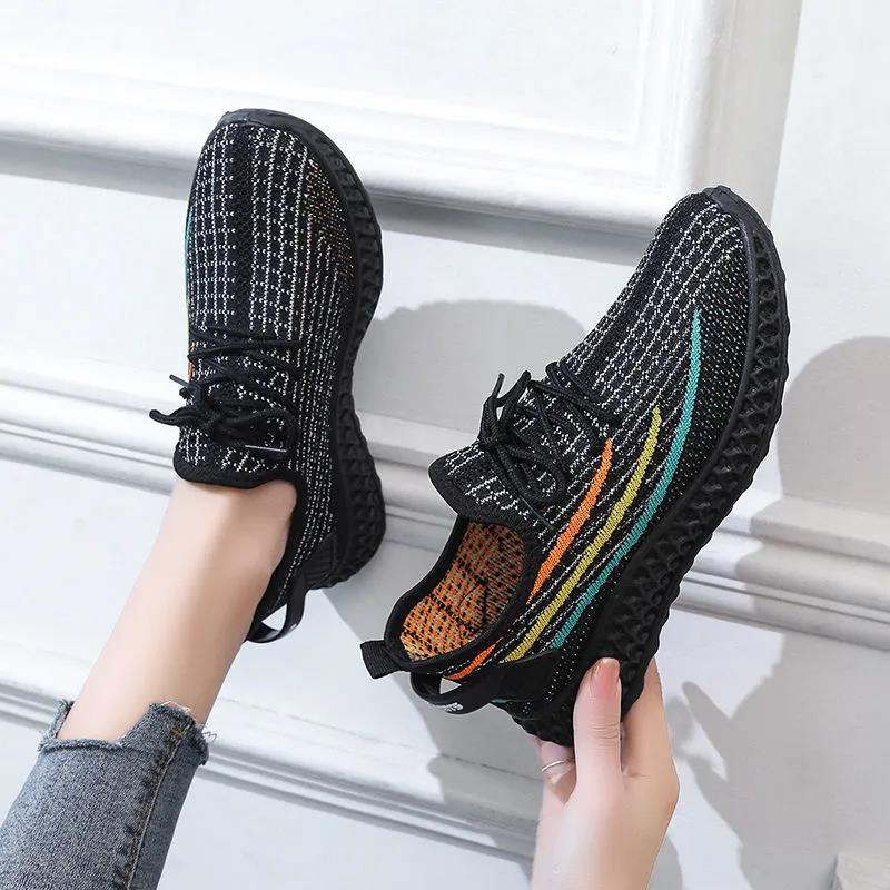 Women's Coconut Shoes Breathable Single Mesh Shoes Non-slip Soft Sole Walking Shoes Casual Sports Shoes