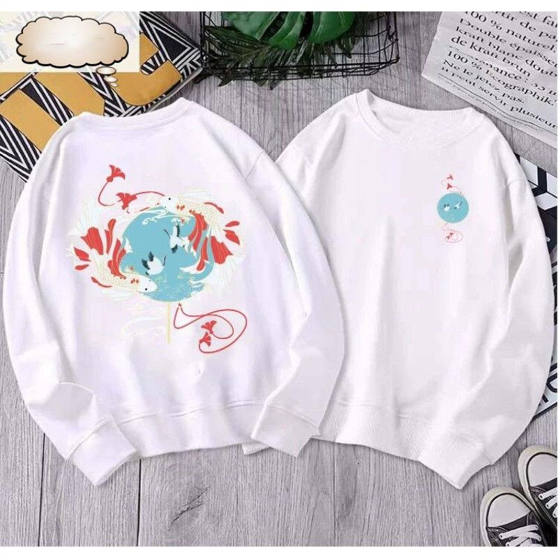Spring Autumn Couples Pullover Sweatshirt Men and Women Thin Plus Size Loose Oversized Sweatshirt Coat Unisex