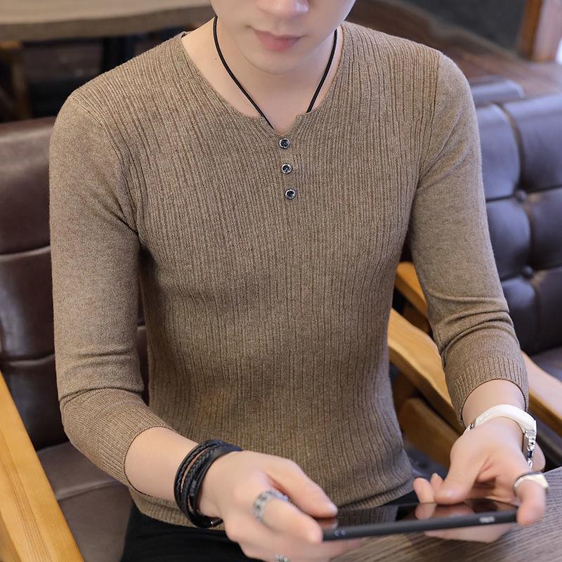 Sweater Male Spring Autumn New Fashion Student Trend Round Neck Thin Pullover