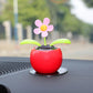 Car Ornaments Car Interior Accessories Car Center Console Decoration Supplies Solar Swing Flower Girl Ornaments