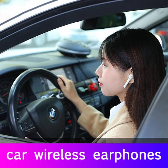 Wireless Headset Bluetooth 5.0 Earphones Stereo Sport Earbuds Headset with Charging Box Built-in Mic
