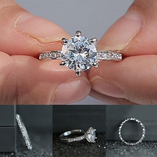 2 Kinds of Vintage Carved Silver Tail Ring Elegant Small Zircon Silver Fine Ring for Women Gift Jewelry