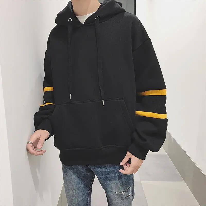 Winter Korean Style Warm and Comfortable Loose Plus Velvet Thick Couple Sweater All-match Hooded Pullover Jacket for Men and Women