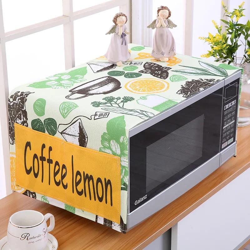 Microwave Oven Cover Dust Cover Fabric Cover Oil Cover Cloth Oven Cover Three-sided All-inclusive