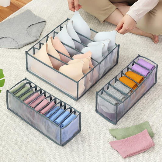 3PCS Anti-dust Wardrobe Clothes Storage Box Foldable Home Storage Organizer Bags Portable Storage Bags