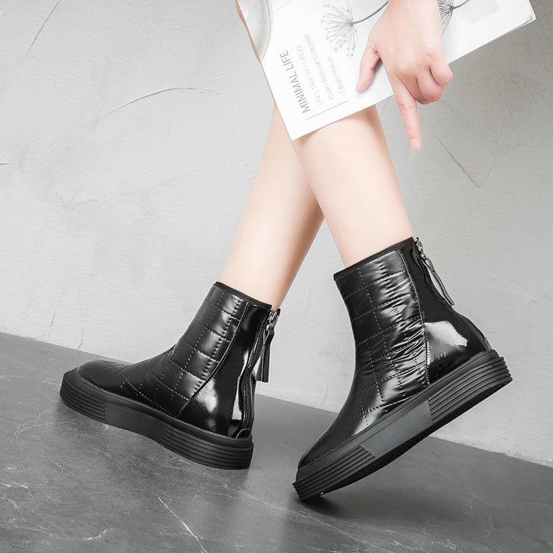 Snow Boots Women's Thickened Warm Autumn and Winter Cotton Shoes Thick-soled Waterproof Non-slip Martin Boots