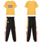 Sports and Leisure Women's Spring and Summer Small Daisy Loose Pants Short-sleeved Two-piece Cute Sports Suit Beautiful and Comfortable