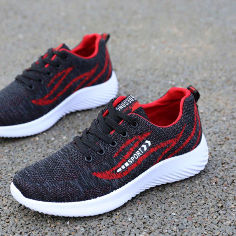 Plus Size 39-43 Men Mesh Sneakers Breathable Basketball Running Shoes Non-slip Wear-resistant Comfortable Skate Shoes