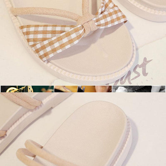 Female Summer Student Sandals Korean Fashion Outer Wear Non-slip Flat Shoes Small Fresh Roman Beach Shoes