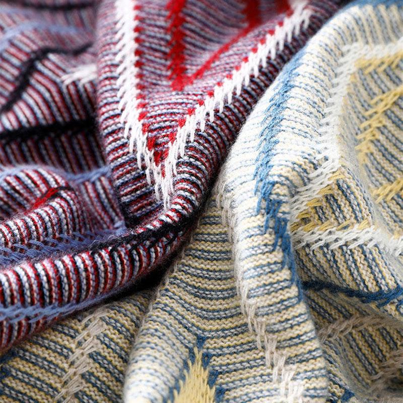 Sweater Women's Round Neck Jacquard Pullover Rhombus Check Retro Knitwear Korean Loose Top Trending Sweater Autumn and Winter