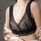 Ladies Large Size Lace Seamless One-piece Fixed Cup Sexy No Steel Ring Beautiful Back Gather Breathable Sleep Comfort Bra