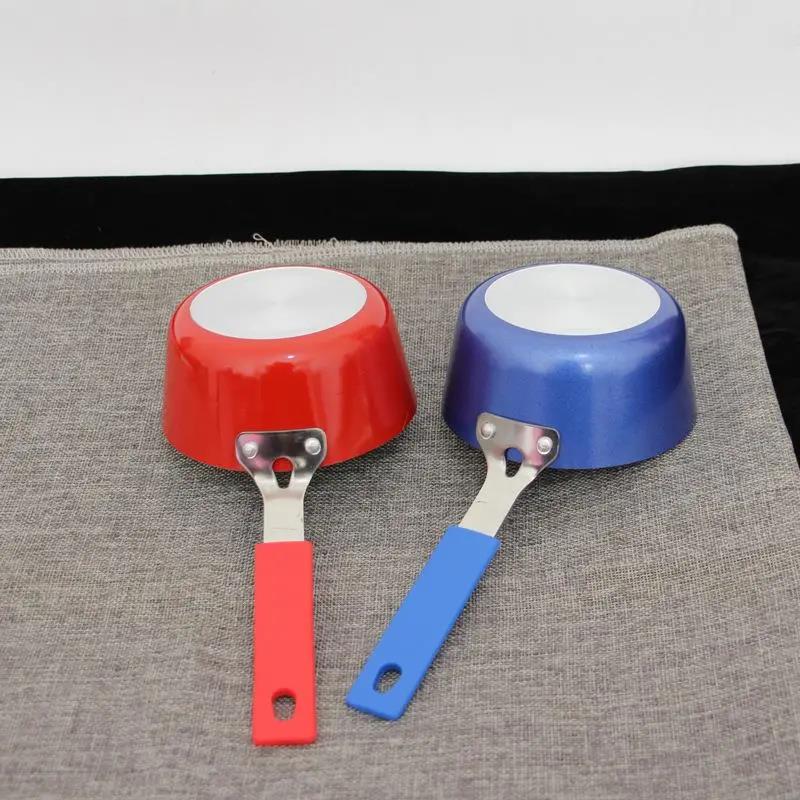 Super Cute Mini Small Baby Non-stick Food Supplement Omelette Pan 12cm Gas Boiling Milk Pan Oil Choking Oil Dripping Pan
