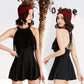 Swimsuit Female One-piece Cover Belly Slim Cute Sexy Small Breasts Gathered Conservative Large Size Swimsuit Beach Dress
