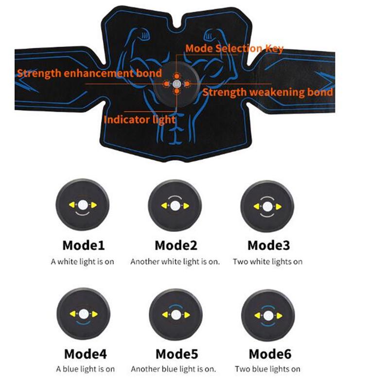 Trainer Muscle Stimulator Trainer Smart Fitness Abdominal Training ABS Stimulator Body Slimming Male