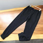 100% Cotton Sports Casual Trousers Men's Elastic Waist Loose Large Size Sports Pants