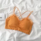 Korean Version of Women's Underwear with Strapless Beautiful Back Anti Light Movement Chest Wrapping and No Steel Ring