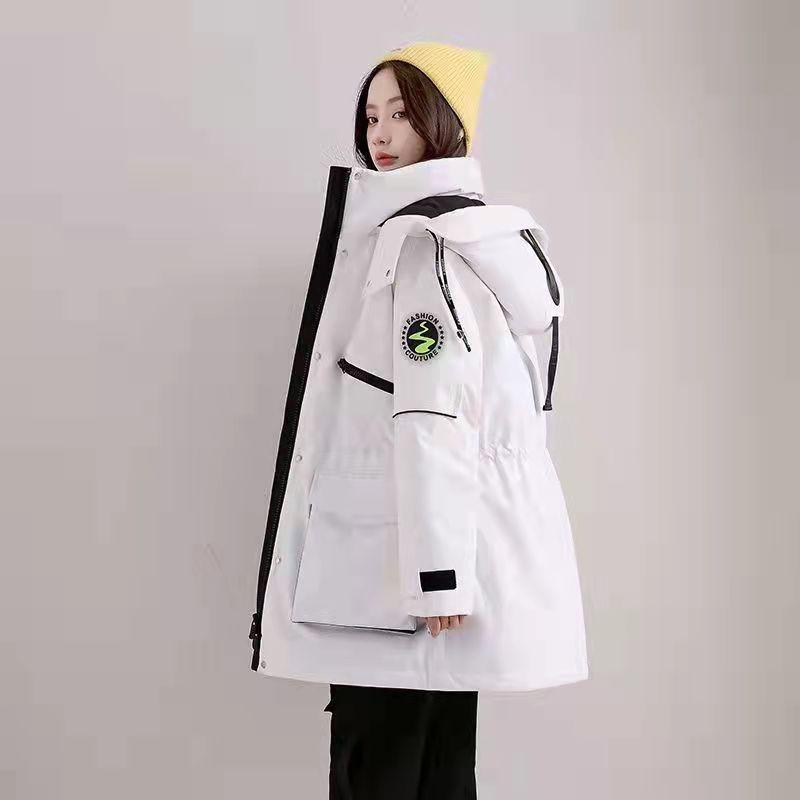 Women's Mid-length Down Jacket Pie To Overcome Winter Korean Warm Jacket Tide Mountaineering Ski Suit Oversized thick coat