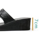 Sandals and Slippers Women Summer Outer Wear Thick Bottom Non-slip Bath Home Beach Shoes Wedge Heel Soft Bottom Ladies Slippers