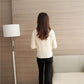 Autumn and Winter Slimming Knitted Bottoming Shirt Loose Spring Top Pullover Women's Age-reducing Temperament Outfit