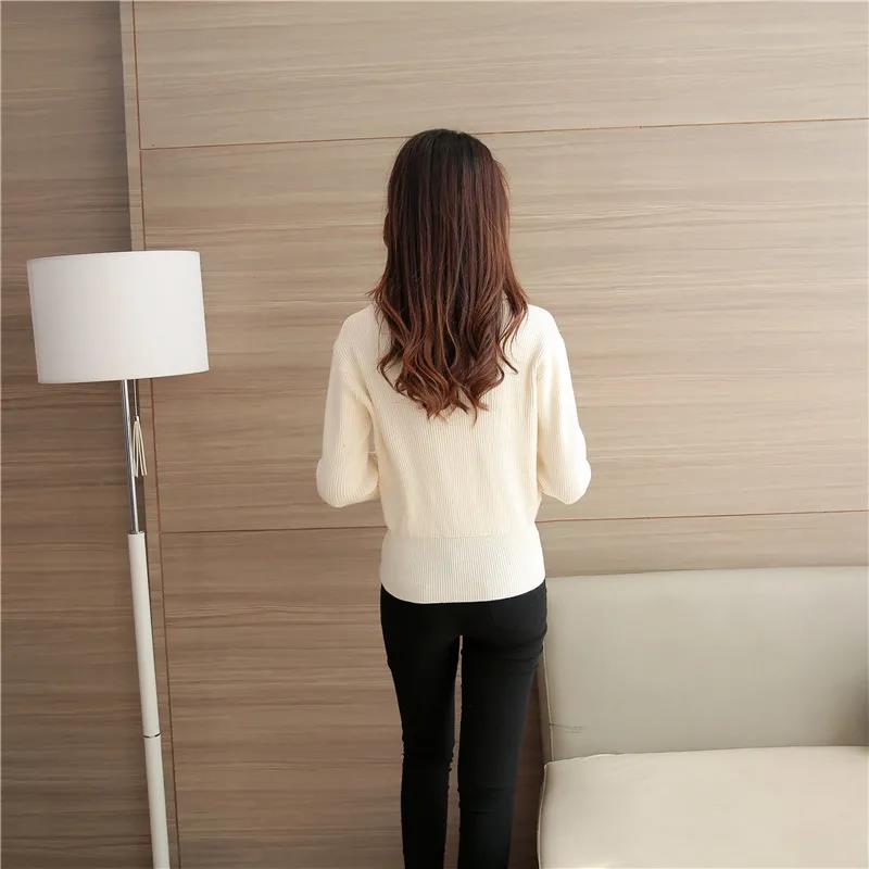 Autumn and Winter Slimming Knitted Bottoming Shirt Loose Spring Top Pullover Women's Age-reducing Temperament Outfit