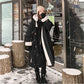 Lamb Wool Coat Female Korean Version Loose Winter Mid-length Plus Velvet Parka Cotton Ins Tooling Jacket