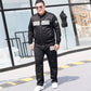 Plus Size Men's Clothing Spring and Autumn Plus Fertilizer Plus Trousers Fat Trend Casual Sports Fat Man Jacket Men's Sweater Suit