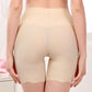 Ice silk high waist tummy pants ruffled edge to increase no trace without curling