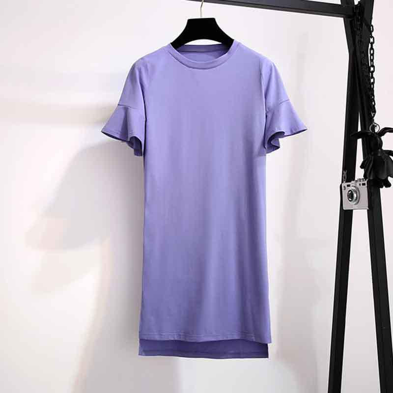 S-2XL Women Mesh Strap Dress+Medium Short Sleeve O-Neck T-shirt 2pcs Office Lady Dress Set