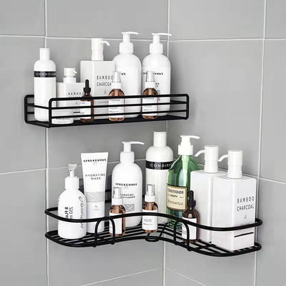 2Pcs Bathroom Vanity Rack  Toilet Tripod Wall Hanging Kitchen Storage Rack Household Rack Cosmetic Rack Corner Seasoning Bottle Rack Organizer