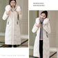 Winter Big Fur Collar Mid-length Padded Jacket Plus Size Slim Padded Jacket Fashionable Over-the-knee Female Down Padded Jacket