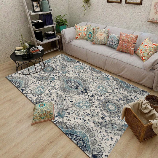 Sofa Coffee Table Bedroom Bedside Blanket American Retro Carpet European Style Ethnic Style Living Room Carpet
