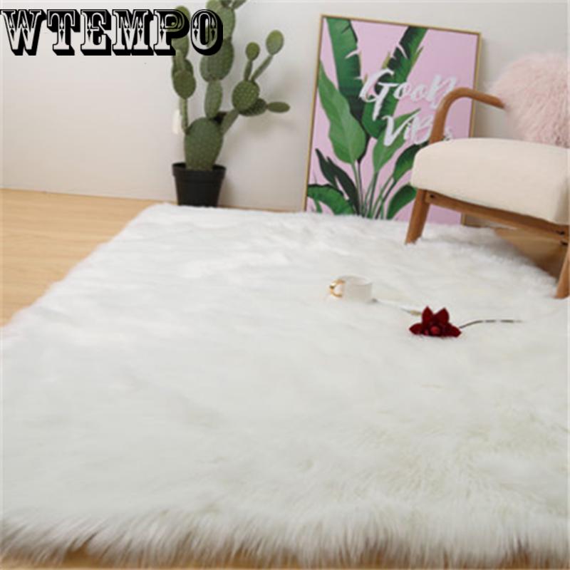 Living room carpet bedroom mat Australian wool blanket sofa blanket plush carpet wool mat