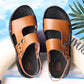 Beach Shoes Men's Sandals Trend Sandals Summer Non-slip Leather Soft Sole Dual-purpose Casual Shoes