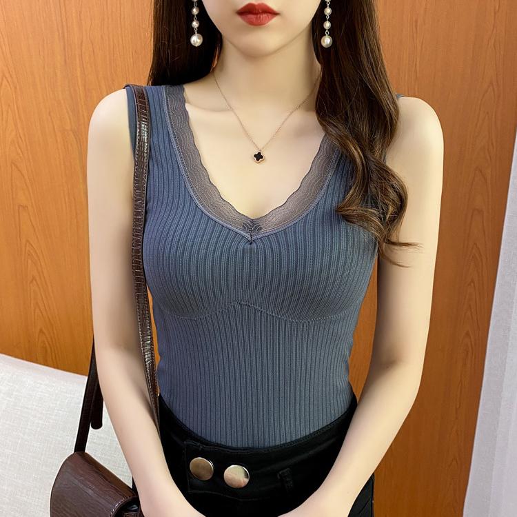 Women Sexy Winter Thermals Vest with Padded Sleeveless Thermal Underwear Thick Velvet Warm Inner Wear Fur Lingerie Uundershirt