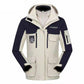 100 Kilograms Can Wear Autumn and Winter Windproof, Waterproof and Warm Two-in-one Detachable Two-piece Outdoor Mountaineering and Skiing Men's Jacket