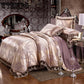 Bed Set Luxury Jacquard Bedding Set Duvet Cover and 2pcs Pillowcase Soft Duvet Cover Set