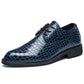 Men's Shoes Alligator British Pointed Men's High Heeled Shoes Personality Heightening Shoes Hair Stylist European Men's Shoes