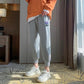 Women's Loose Bungee Sports Pants Grey Sweatpants Ladies Jogging Pants Cargo Pants Women Hippie Clothes Trousers Black Striped Pants
