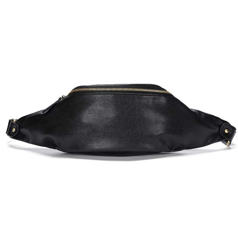 Waist Bag Men Portable Large Capacity Lychee Phone Bag Chest Bag Outdoor Sports Shoulder Bag