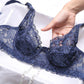 Lace Bra Ultra-thin Sexy Ladies No Sponge Comfortable Underwear Gather and Close Breast Bra Large Size Bra Sexy Underwear